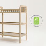 storkcraft pasadena driftwood changing table GREENGUARD Gold Certified callout
