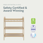storkcraft pasadena driftwood changing table certifications callout