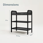 storkcraft pasadena black changing table dimensions callout