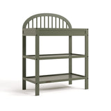 Olivia olive changing table angle view