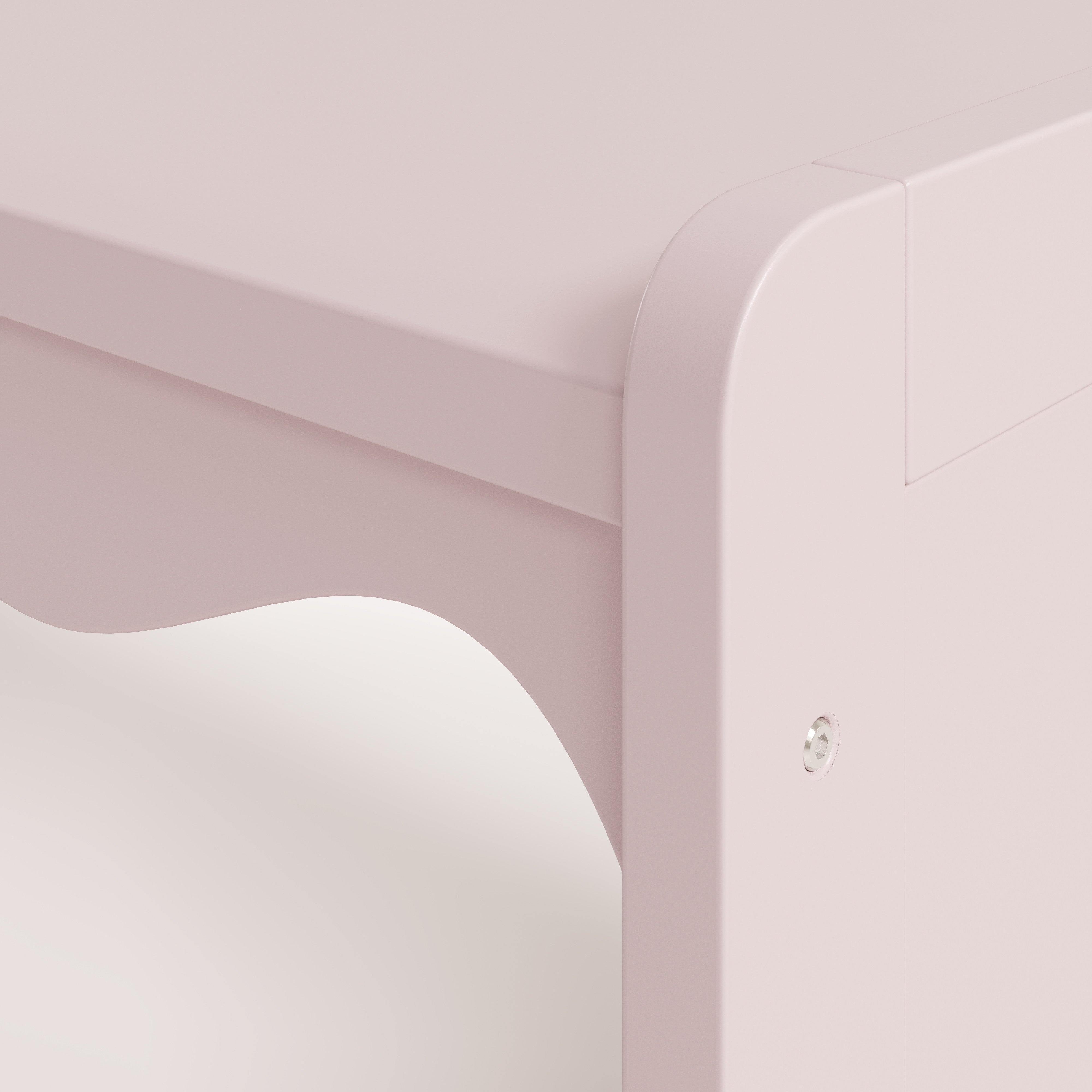 Closeup view of Casablanca blush wave design