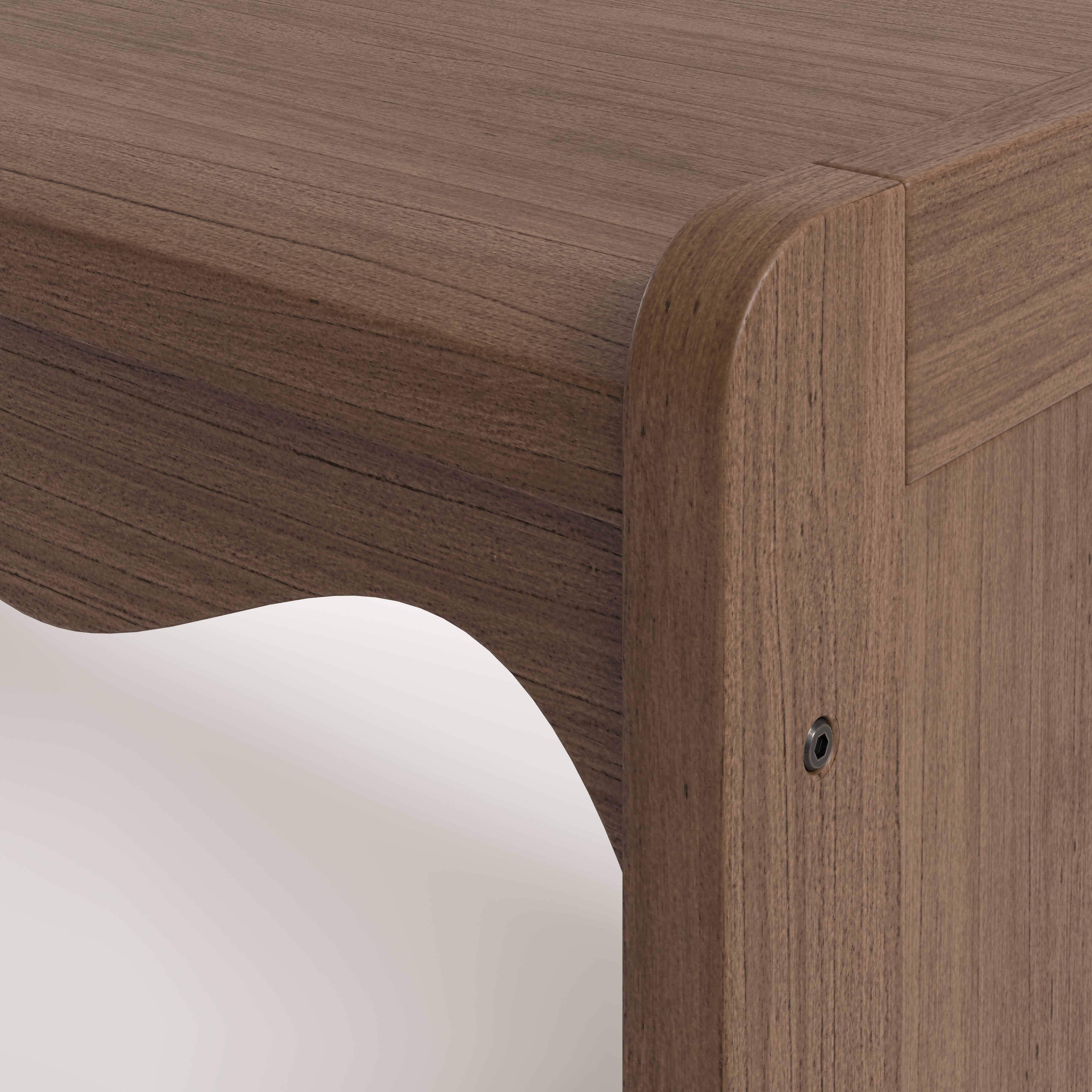 Closeup view of Casablanca hazelnut wave design