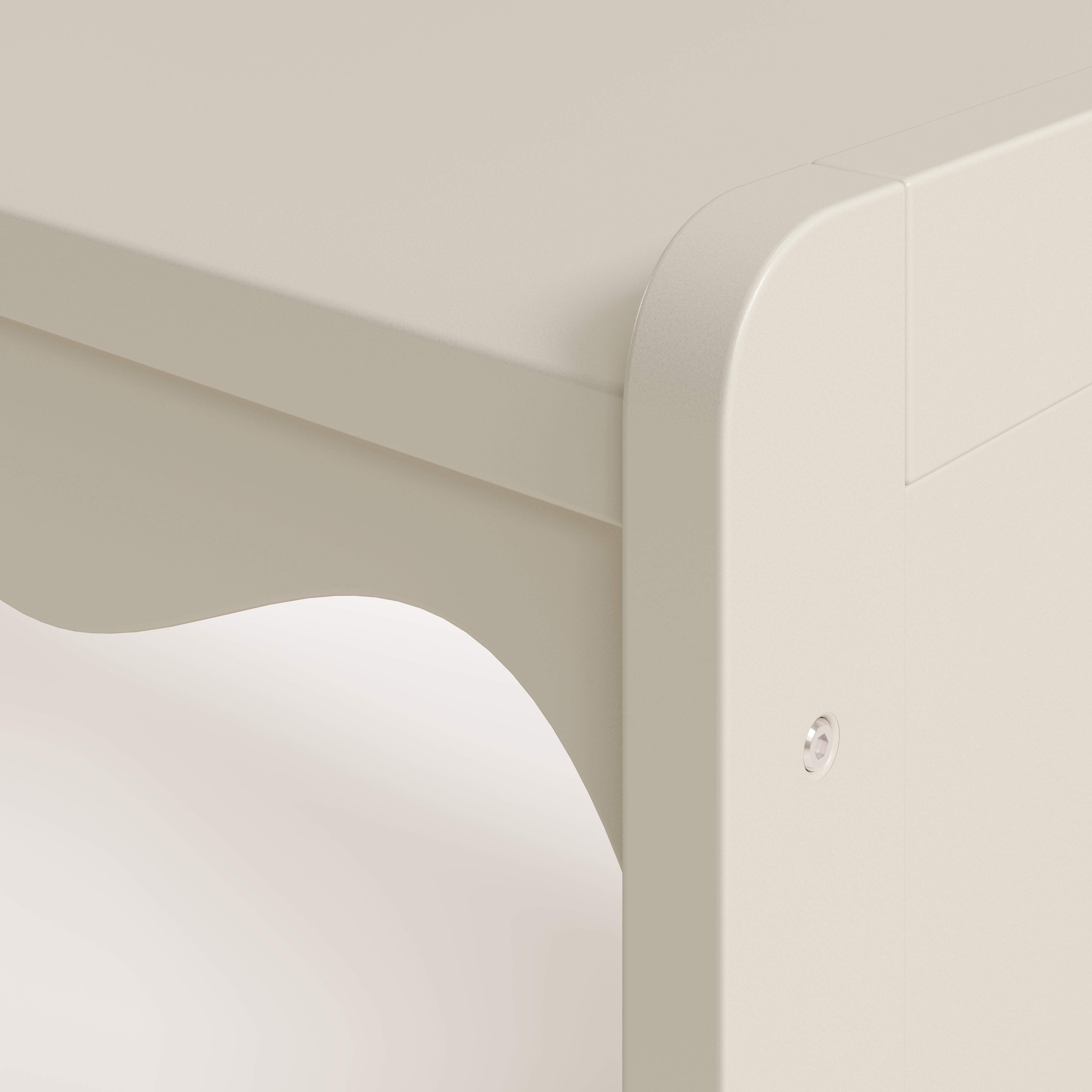 Closeup view of Casablanca frosted oat wave design