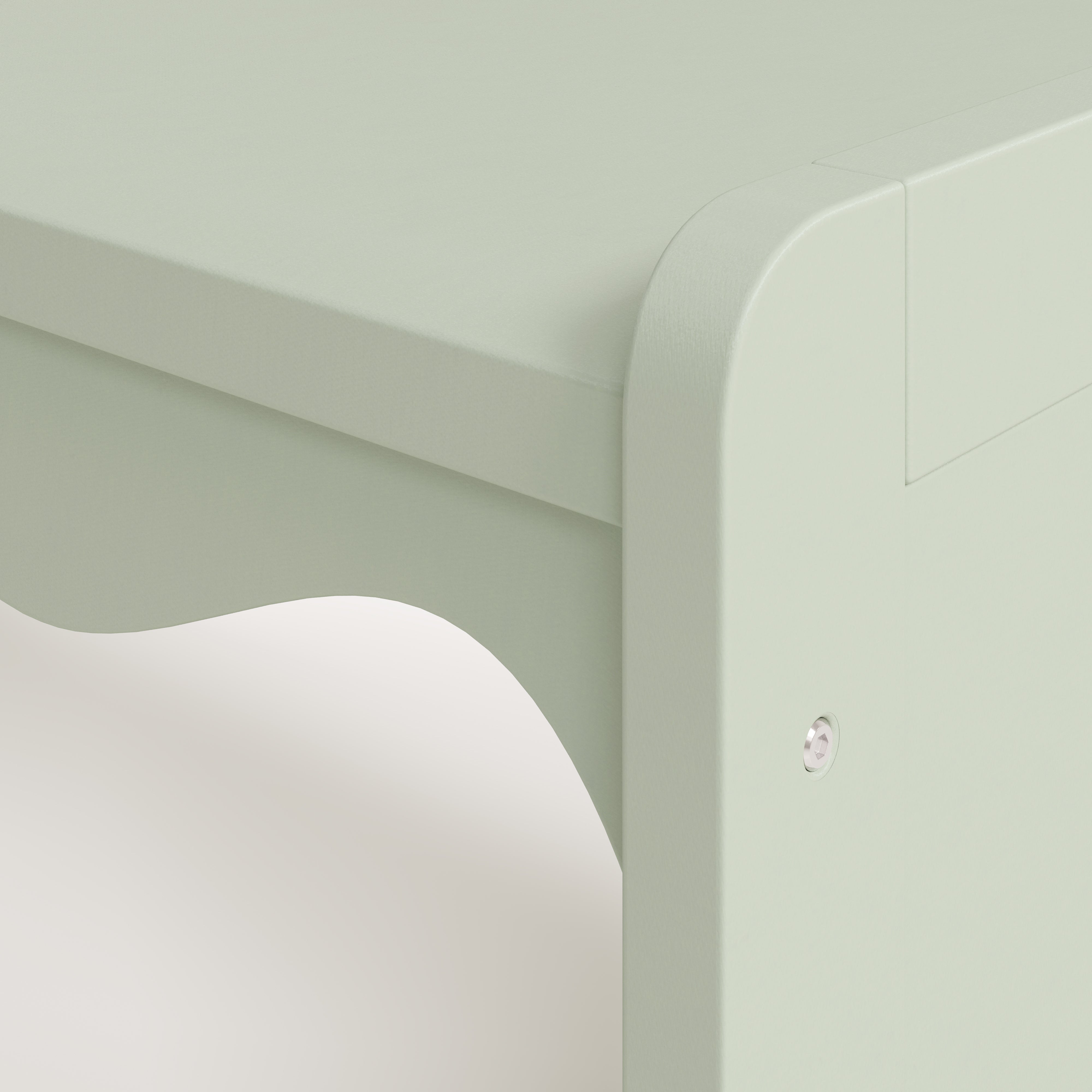 Closeup view of Casablanca sage wave design