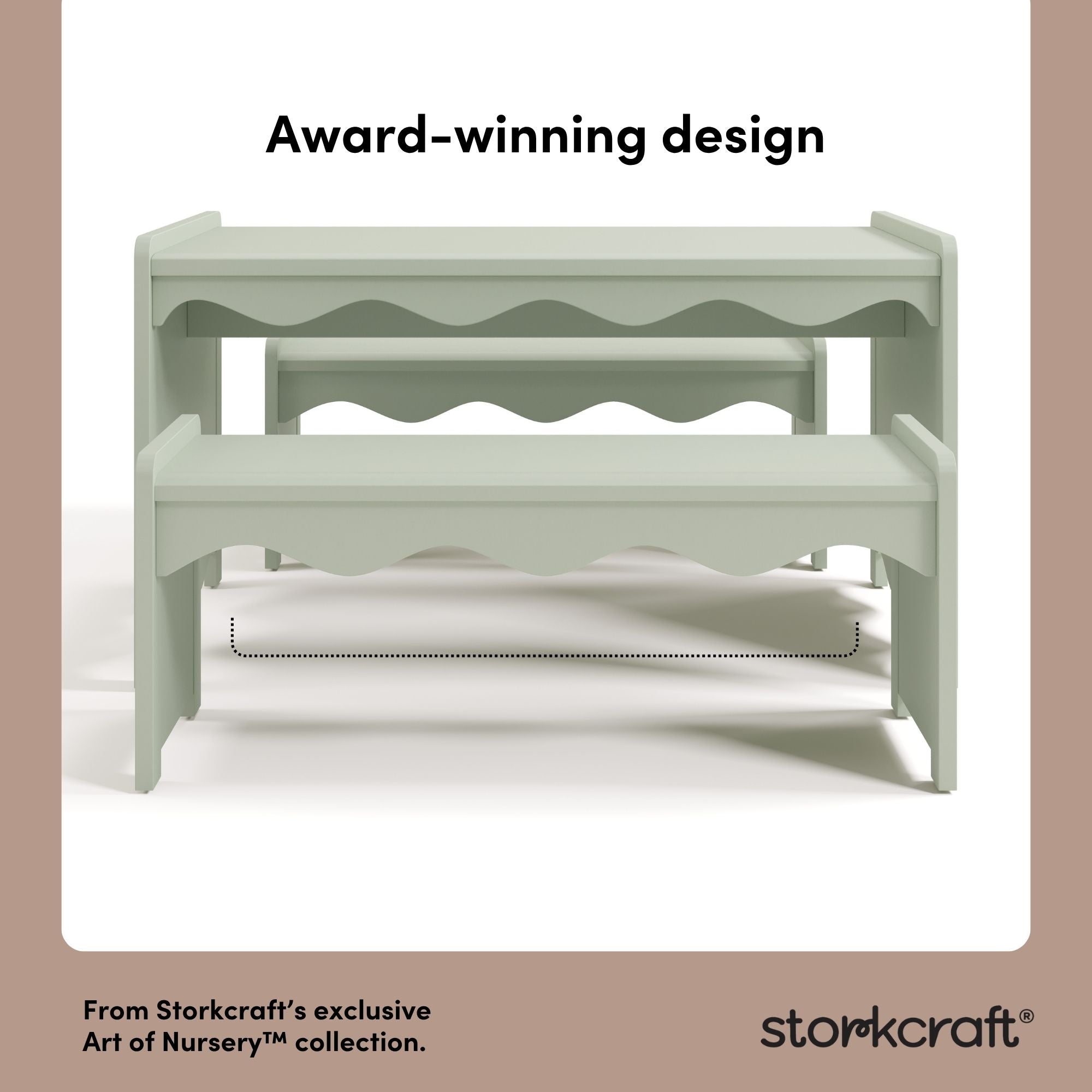 Casablanca sage bench and table set style callout