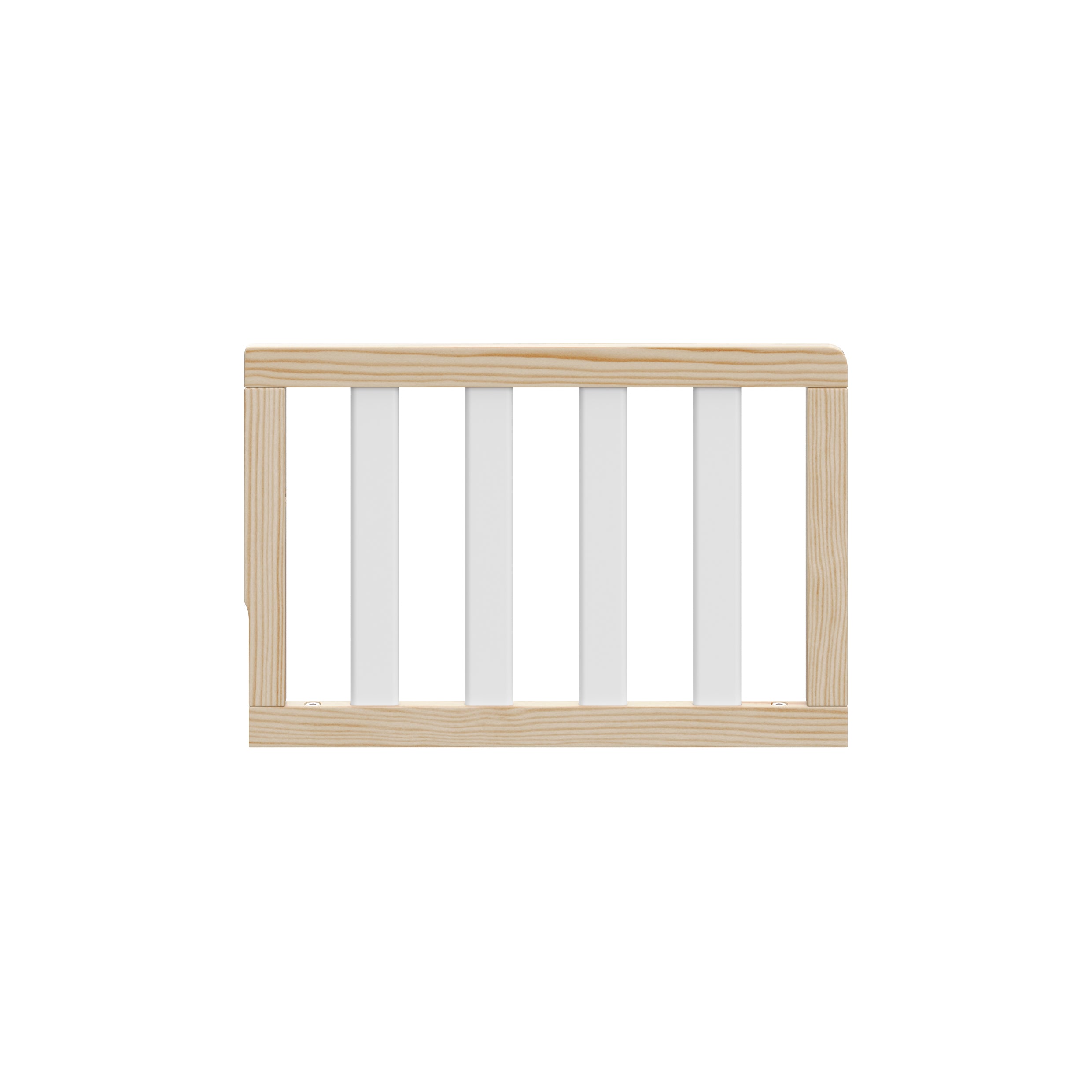 natural with white toddler safety guardrail