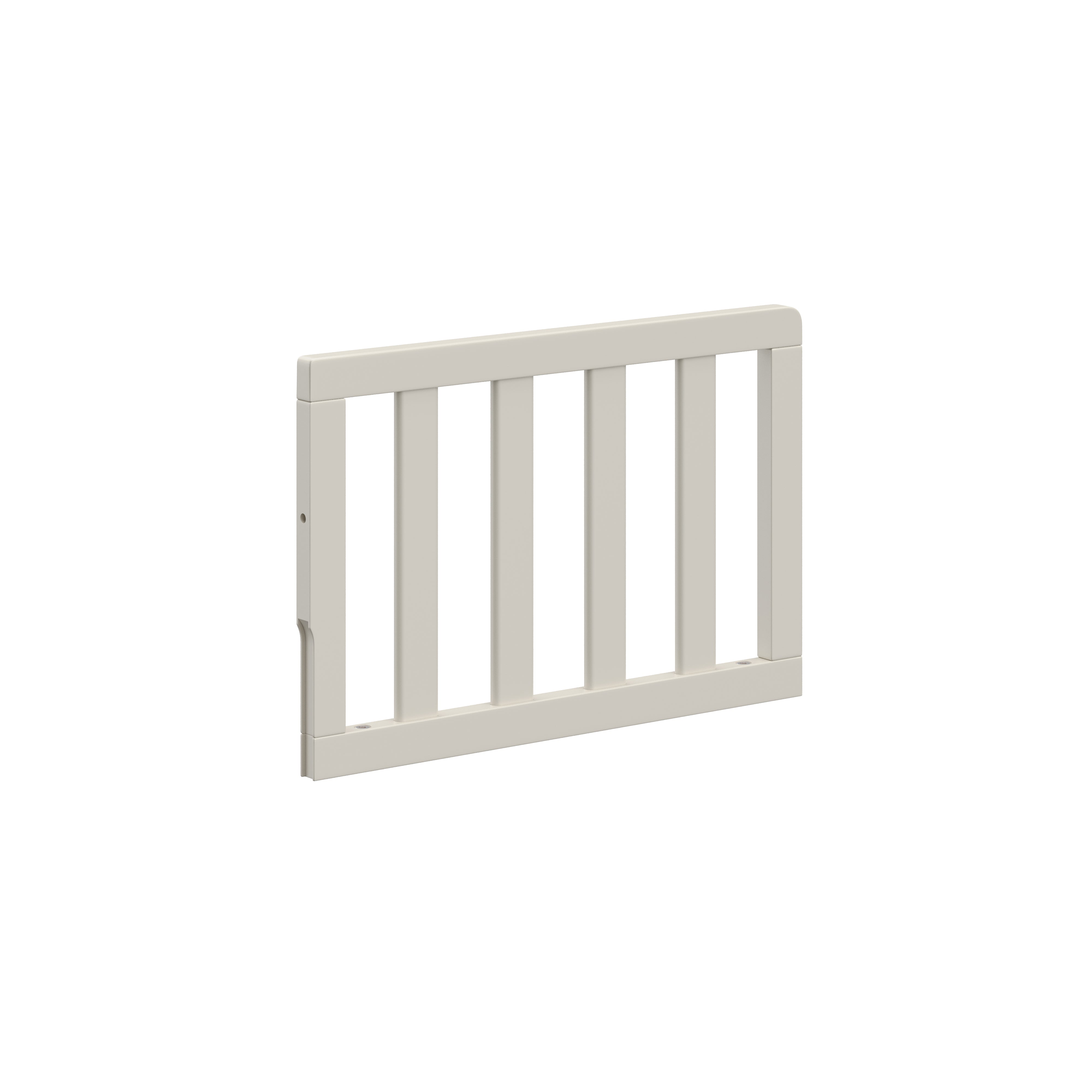 angle view frosted oat toddler safety guardrail