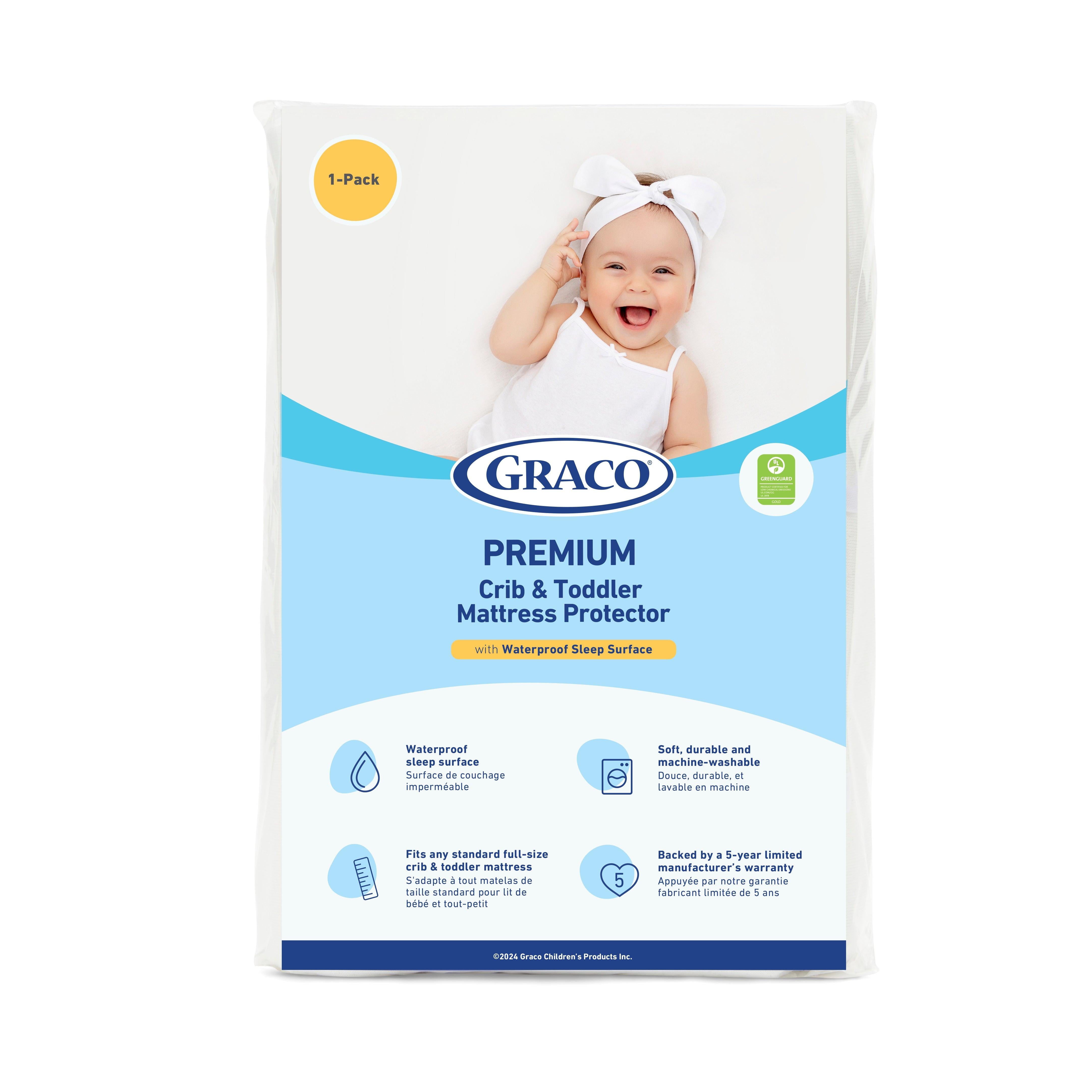 Graco® Premium Waterproof Crib and Toddler Mattress Protector