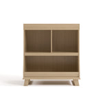 storkcraft modern convertible changing table driftwood front view