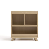 storkcraft modern convertible changing table driftwood front view