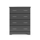 brookside 4 drawer gray dresser front view