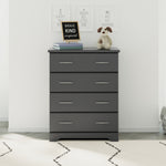 brookside 4 drawer gray dresser in nursery