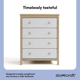 alpine driftwood with white 4 drawer dresser style callout