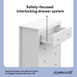 alpine white 4 drawer dresser interlocking drawer system callout
