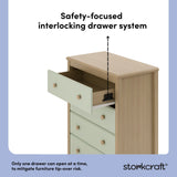 alpine driftwood with sage 4 drawer dresser interlocking drawer system callout