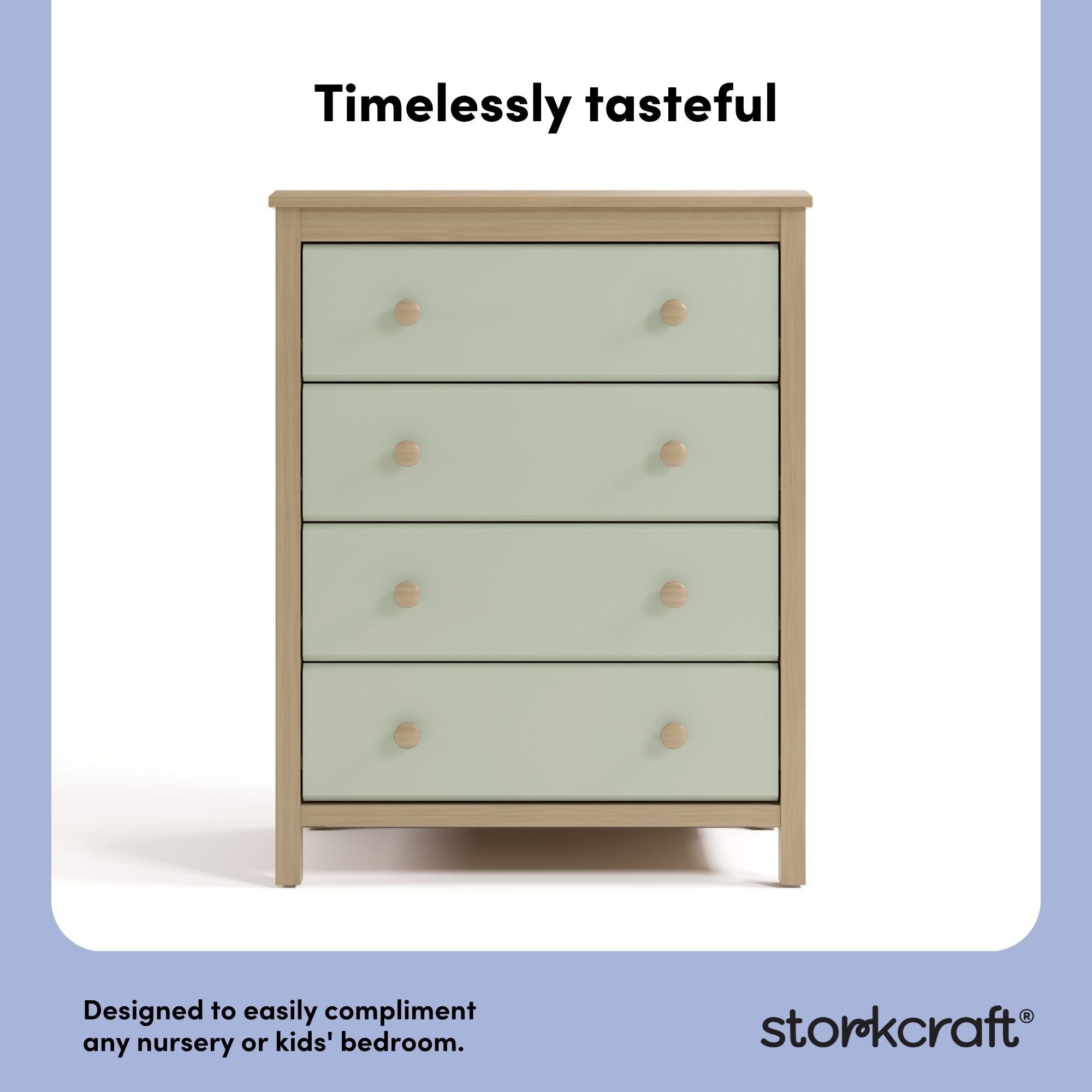 alpine driftwood with sage 4 drawer dresser style callout