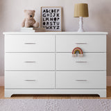 Brookside white 6 drawer dresser in a nursery
