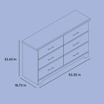 storkcraft brookside 6 drawer dimensions