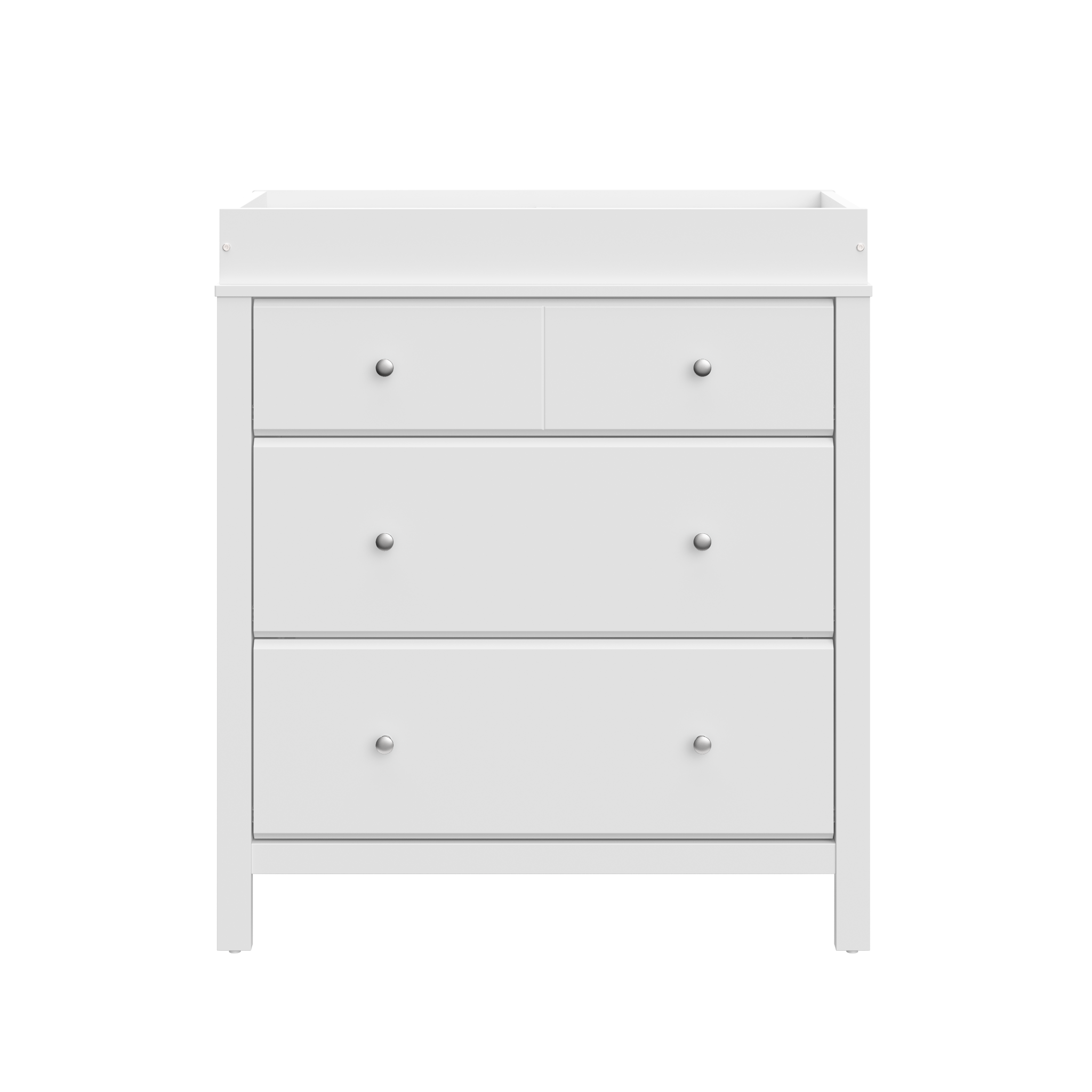 white 3 drawer chest