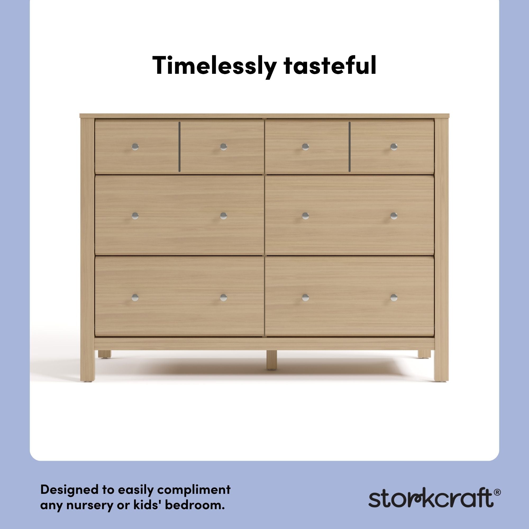 Horizon driftwood 6 drawer dresser style callout