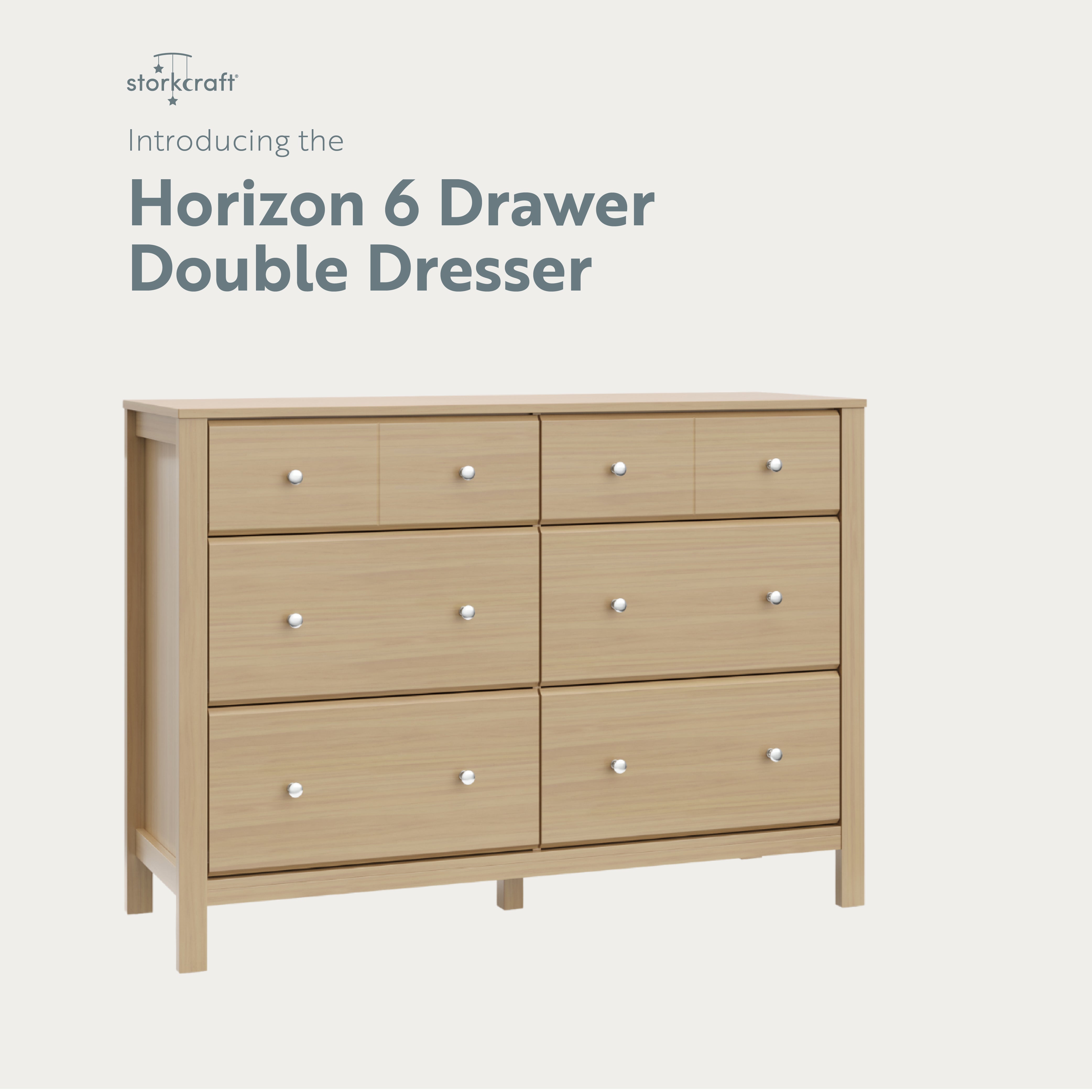 horizon 6 drawer driftwood dresser callout