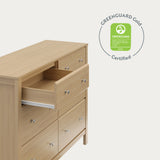horizon 6 drawer driftwood dresser GREENGUARD Gold Certified callout