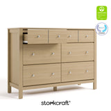 Horizon driftwood 6 drawer dresser with GGG and PTPA logos on top right