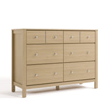 Horizon driftwood 6 drawer dresser angle view