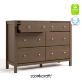 Horizon hazelnut 6 drawer dresser with GGG and PTPA logos on top right