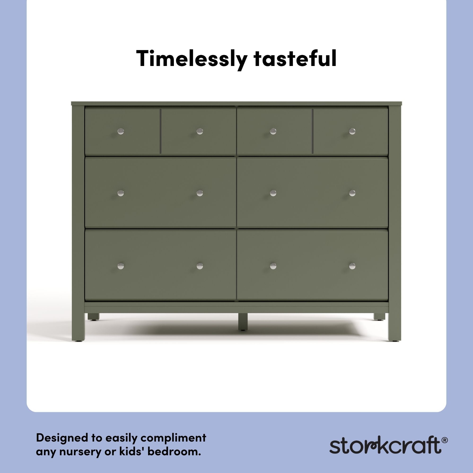 Horizon olive 6 drawer dresser style callout