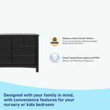 benton 6 drawer black dresser certifications callout