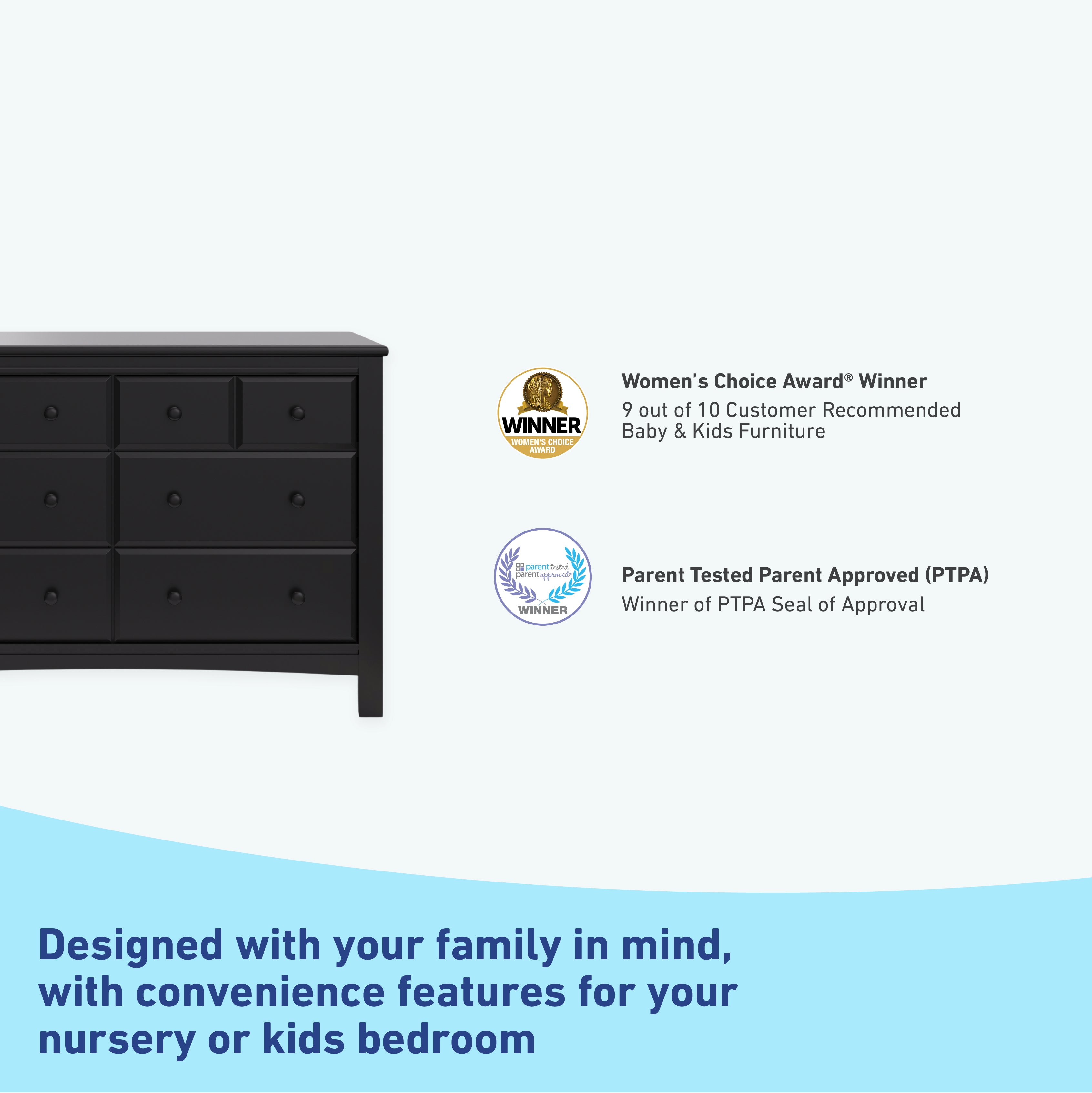 benton 6 drawer black dresser certifications callout
