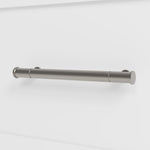 classic white 6 drawer dresser close up of handle