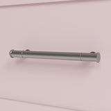 classic blush 6 drawer dresser close up of handle