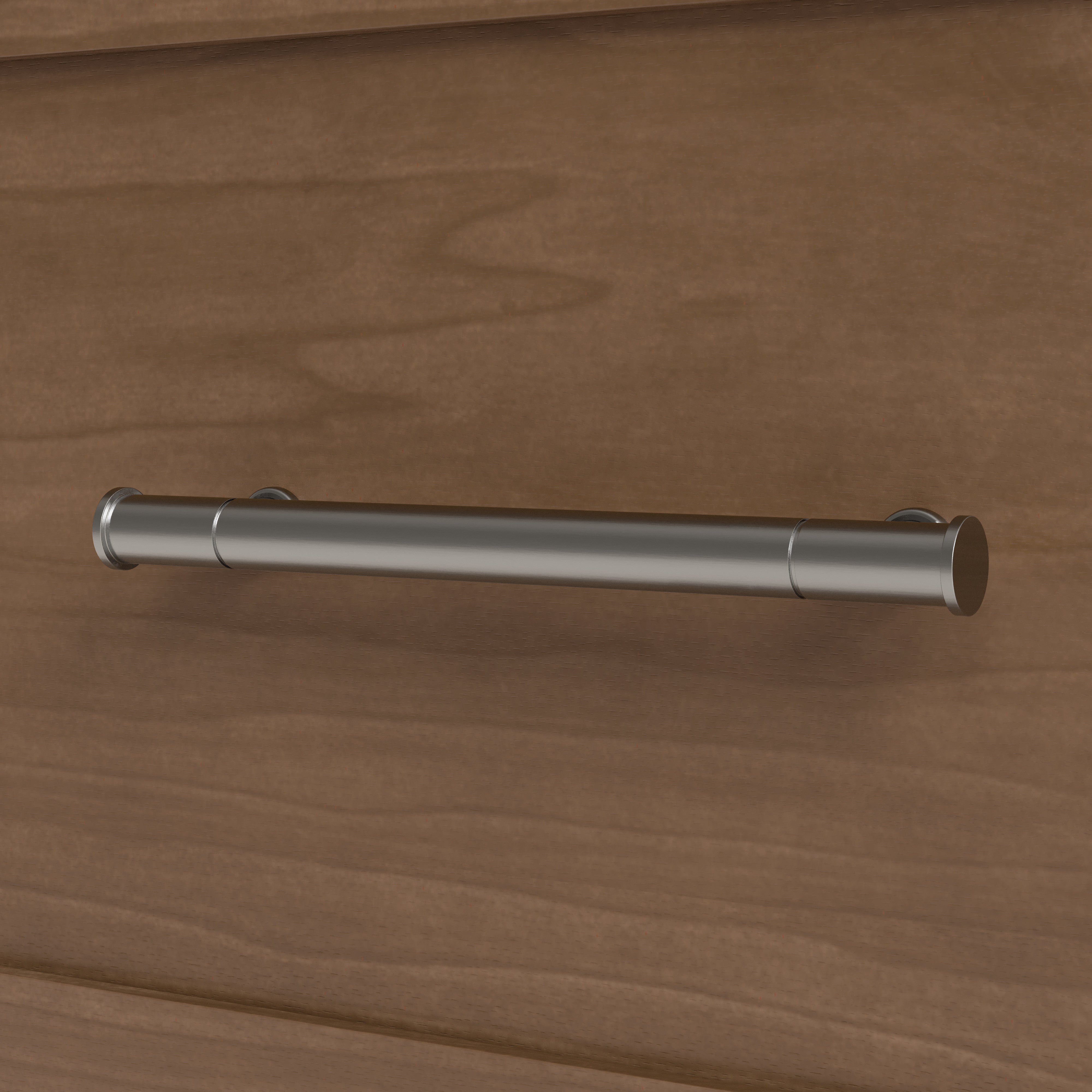 classic hazelnut 6 drawer dresser close up of handle