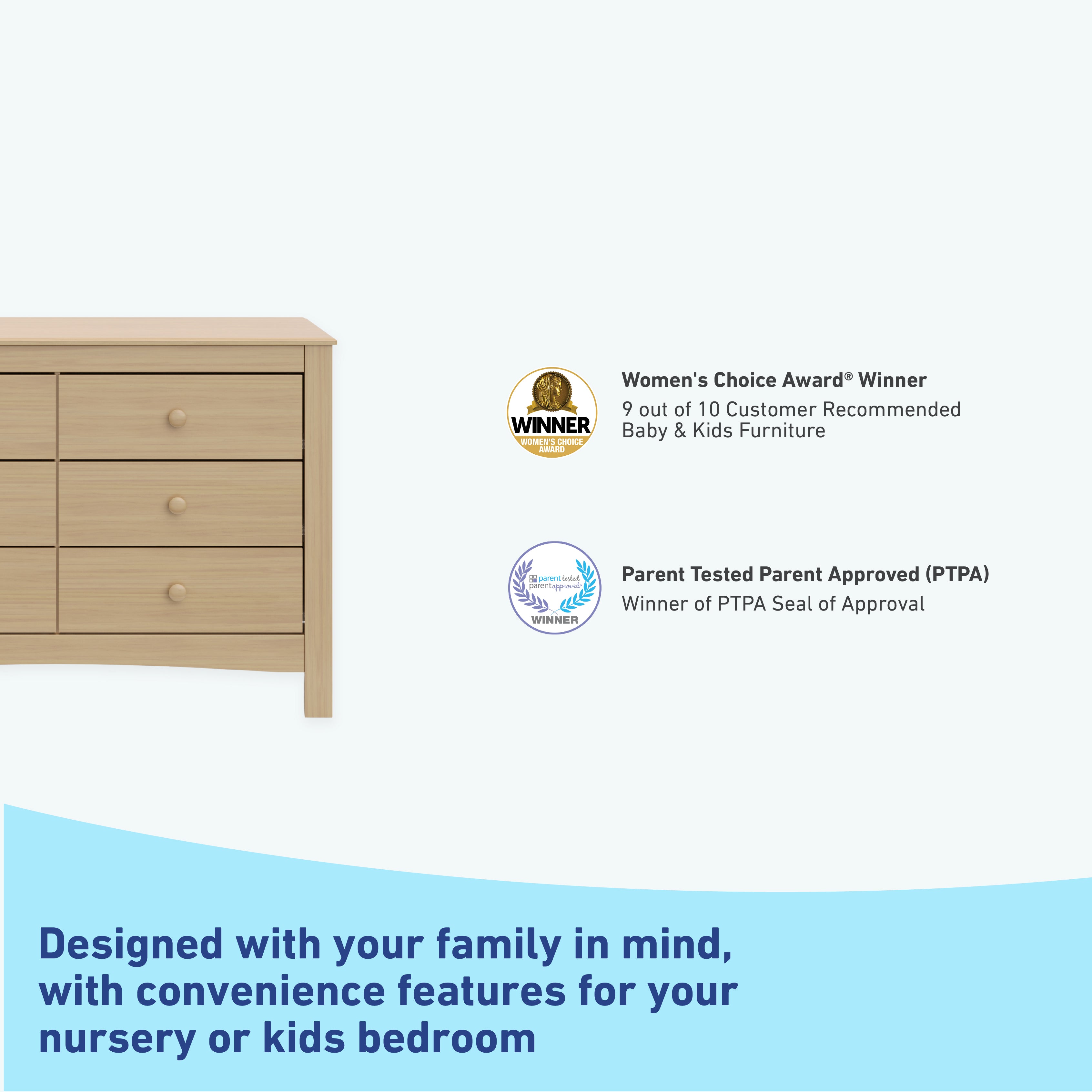 noah 6 drawer driftwood dresser certifications callout