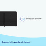universal 6 drawer black dresser PTPA winner callout