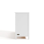classic white 6 drawer dresser side view