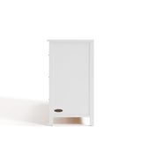 classic white 6 drawer dresser side view