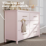 Classic blush 6 drawer dresser callout