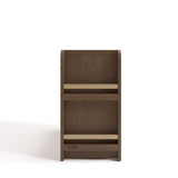 Side view of Read-with-Me 6 drawer dresser in hazelnut with driftwood