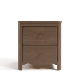 Casablanca hazelnut nightstand front view