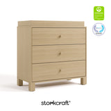 California driftwood 3 drawer chest with GGG and PTPA logos on top right