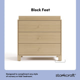 California driftwood 3 drawer chest with changing topper style callout