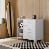 california 3 drawer combo dresser white with driftwood in kids room