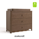 Casablanca hazelnut 3 drawer chest with topper with GGG logo on top right
