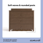 Casablanca hazelnut 3 drawer chest with topper style callout