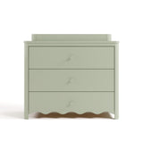 Casablanca sage 3 drawer chest with topper front view