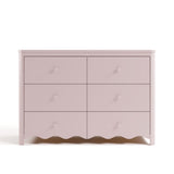 Storkcraft Casablanca blush 6 drawer dresser front view