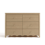 Storkcraft Casablanca driftwood 6 drawer dresser front view